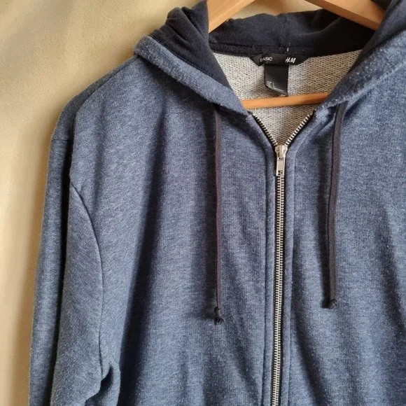 H&M Blue Men’s Hoodie - Picture 4 of 14